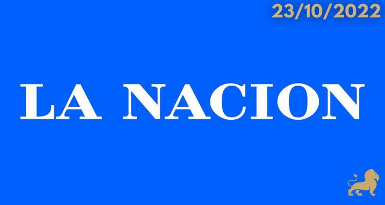 Foto botón con el logo del diario La Nación, el de Estudio Jurídico LEGEM y la fecha 23/10/2022.